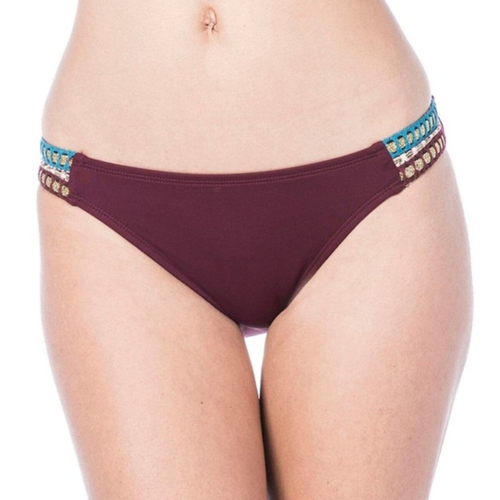 La Blanca Running Stitch Hipster Bikini Bottoms